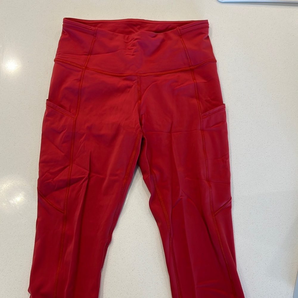 Lululemon Align High Rise Crop 21” Red